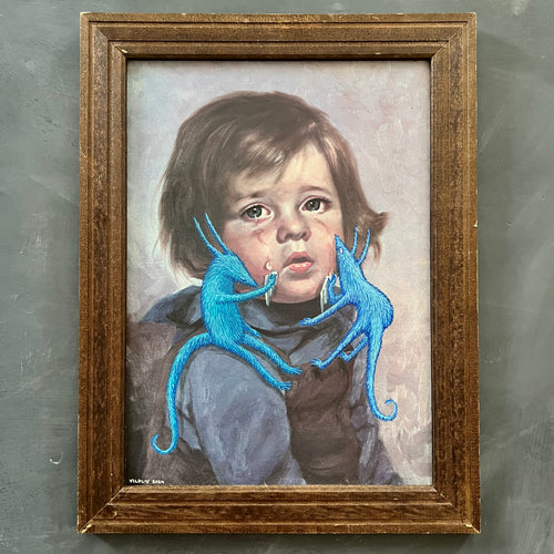 Tavla ”Blå tröst”