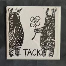 Ladda upp bild till gallerivisning, ”Tack” Dubbelvikt kort m. kuvert