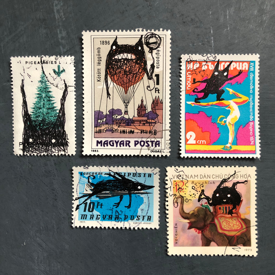Illustrated stamps # 1