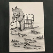 Load image into Gallery viewer, Illustration ”Lätt fånget”
