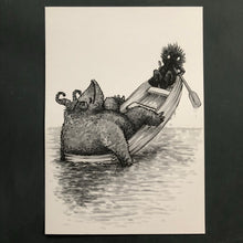 Load image into Gallery viewer, Illustration ”Fan i båten”