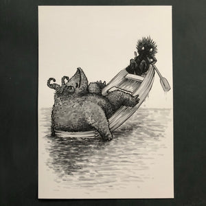 Illustration ”Fan i båten”