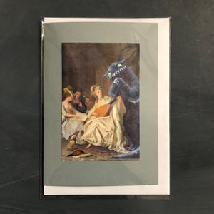 "Music salon" card with envelope