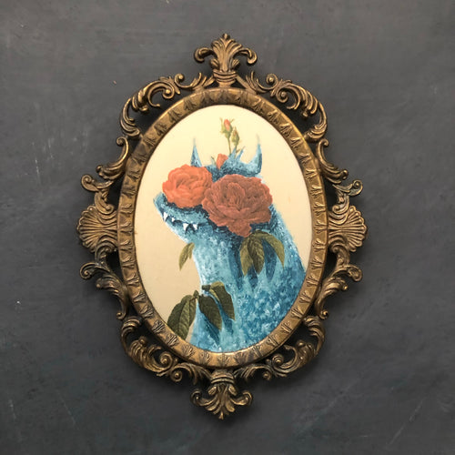 Tavla ” Röd ros”