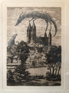 Painting "Church Tower"