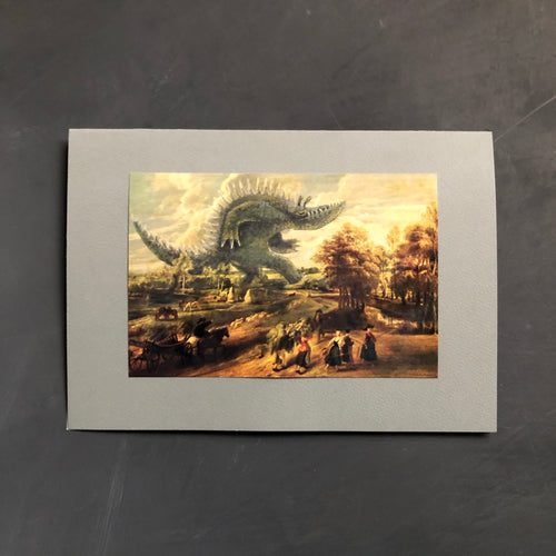 ”Godzilla” Dubbelvikt kort med kuvert