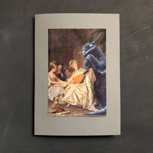 "Music salon" card with envelope