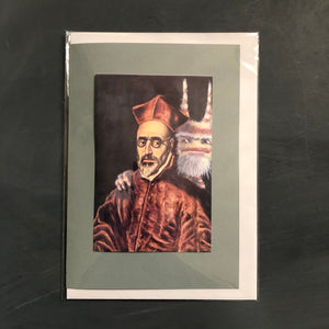 ”Kardinal-inquisitorn” Dubbelvikt kort med kuvert