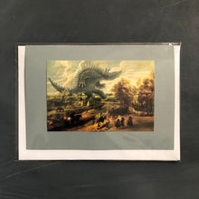 Ladda upp bild till gallerivisning, ”Godzilla” Dubbelvikt kort med kuvert