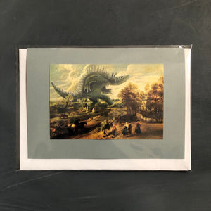 "Godzilla" card with envelope