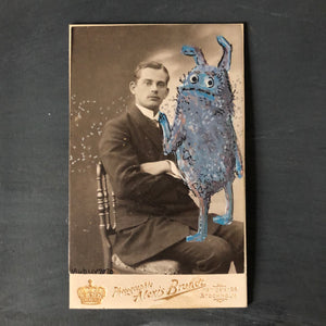 Vintage portrait card "Really?"