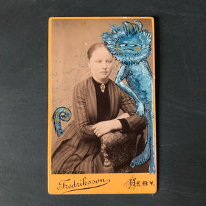 Vintage portrait card "Combed"